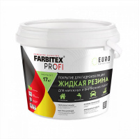 Фото товара - Жидкая резина краска д/гидроизол. БЕЛАЯ 1кг FARBITEX