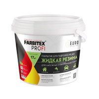 Фото товара - Жидкая резина краска д/гидроизол. СЕРАЯ 1кг FARBITEX