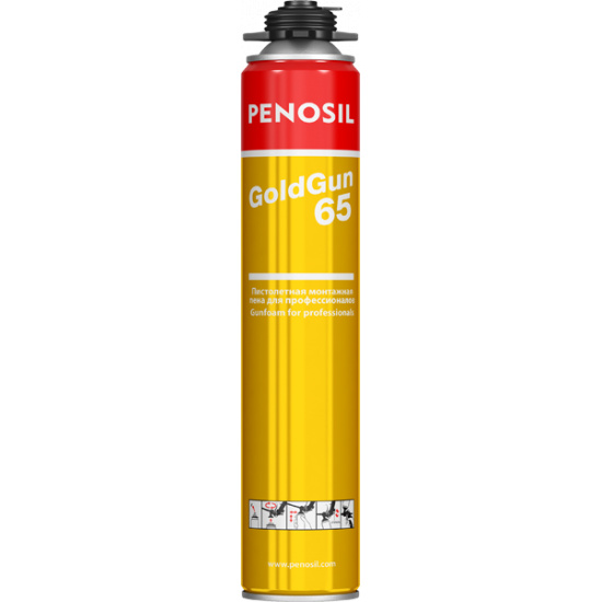 Большое фото товара - Пена PENOSIL GOLD GUN 65L ЛЕТО 875 мл профи /12/, 00000003883. Вариант №1